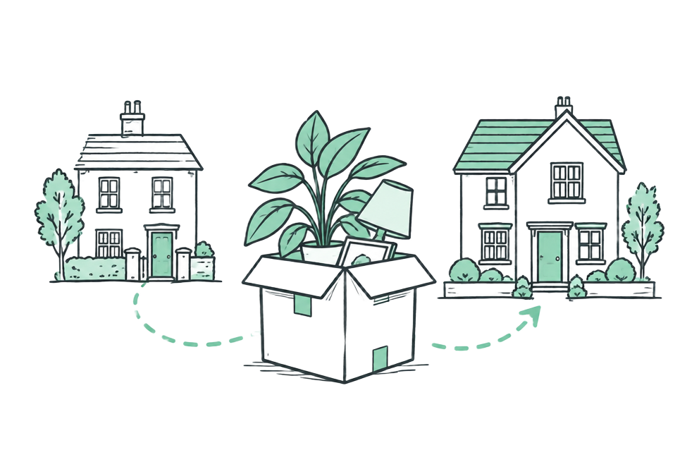 Moving box between two homes