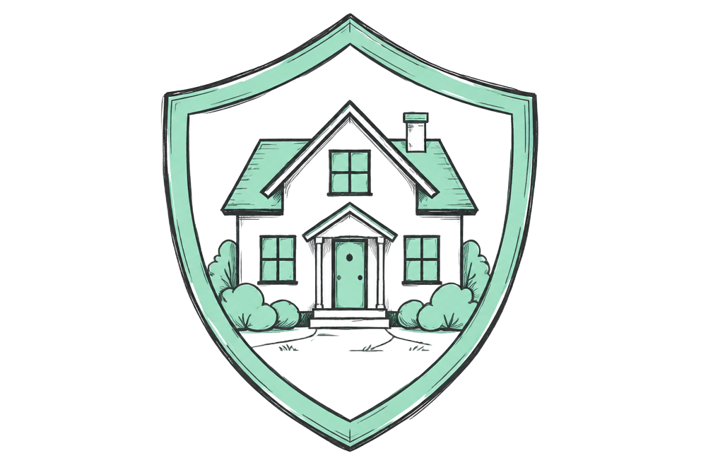 House protected inside a shield